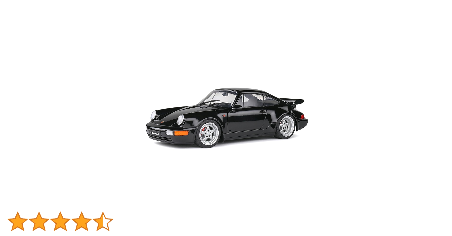 ミニカー Solid PORSCHE 911 TURBO 3.6 1993 1/18 1/18 Solido 1993 Porsche 911 (964) Turbo 3.6 (Black) Diecast